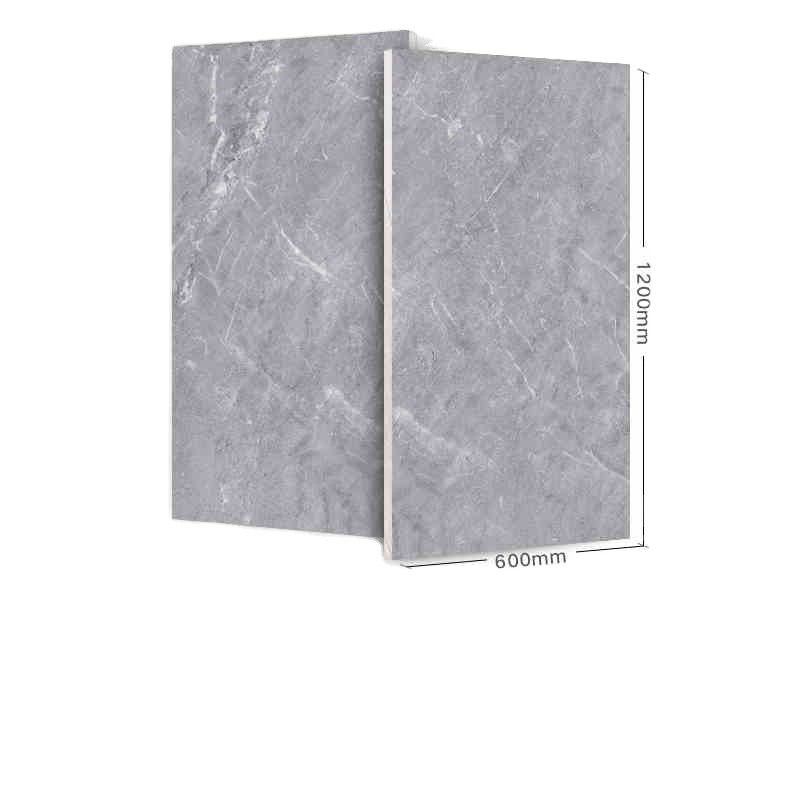 600X1200mm Moderne Steinimulation Graue Verglaserte Porzellanfliesen Für Innen-/Außenzimmer