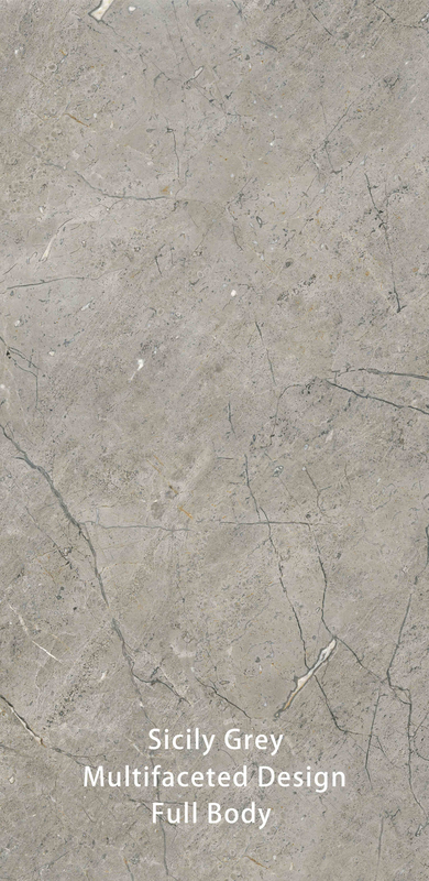 600 X 1200 MM Graue Vintage Textured Stone Imitation Oberfläche Moderne Badezimmerfliesen