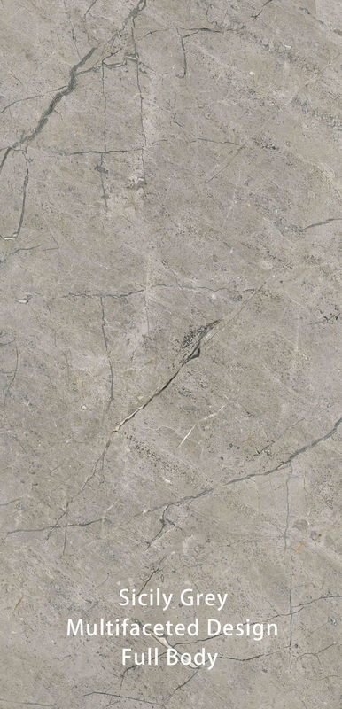 600 X 1200 MM Graue Vintage Textured Stone Imitation Oberfläche Moderne Badezimmerfliesen